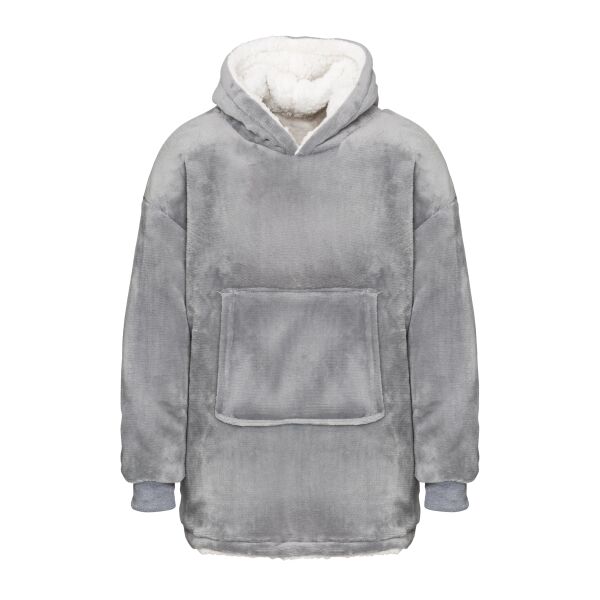 The Kids Ribbon oversized cosy reversible sherpa hoodie Thumbnail