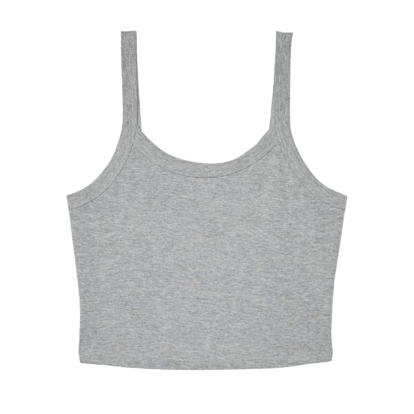 Women’s micro rib spaghetti strap tank Thumbnail