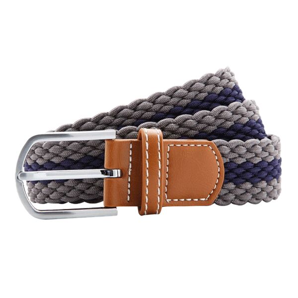Two-colour stripe braid stretch belt Thumbnail
