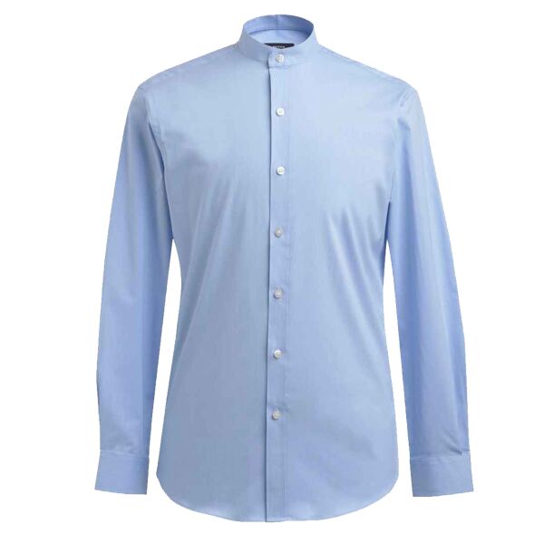 Brook Taverner Volterra Long Sleeve Grandad Collar Shirt Thumbnail