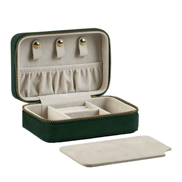 Velvet travel jewellery box Thumbnail
