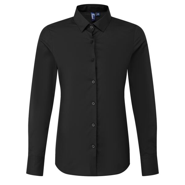 Women’s long sleeve ‘Recyclight’ poplin shirt Thumbnail