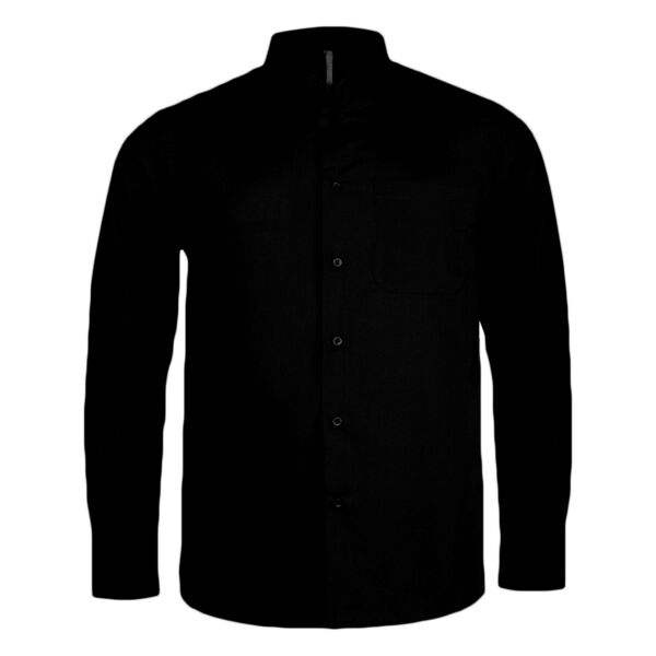 Kariban Long Sleeve Mandarin Collar Shirt Thumbnail