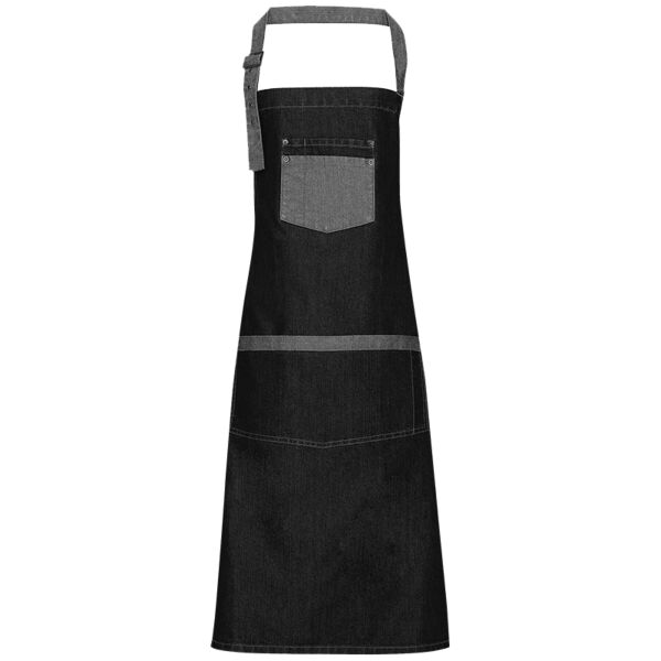 Domain contrast denim bib apron Thumbnail
