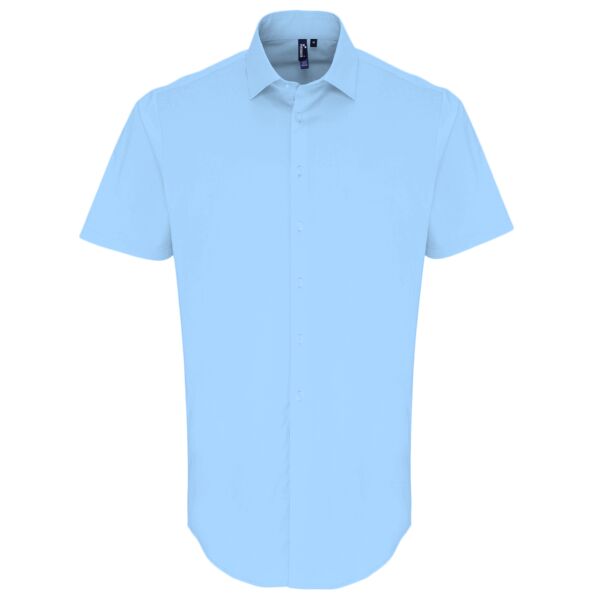 Premier Short Sleeve Stretch Fit Poplin Shirt Thumbnail