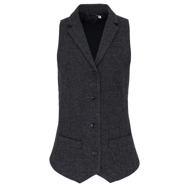 Women's herringbone waistcoat Thumbnail